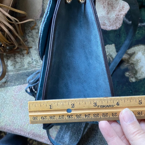 Blue Franco Sarto Saddle Bag - Picture 5 of 13